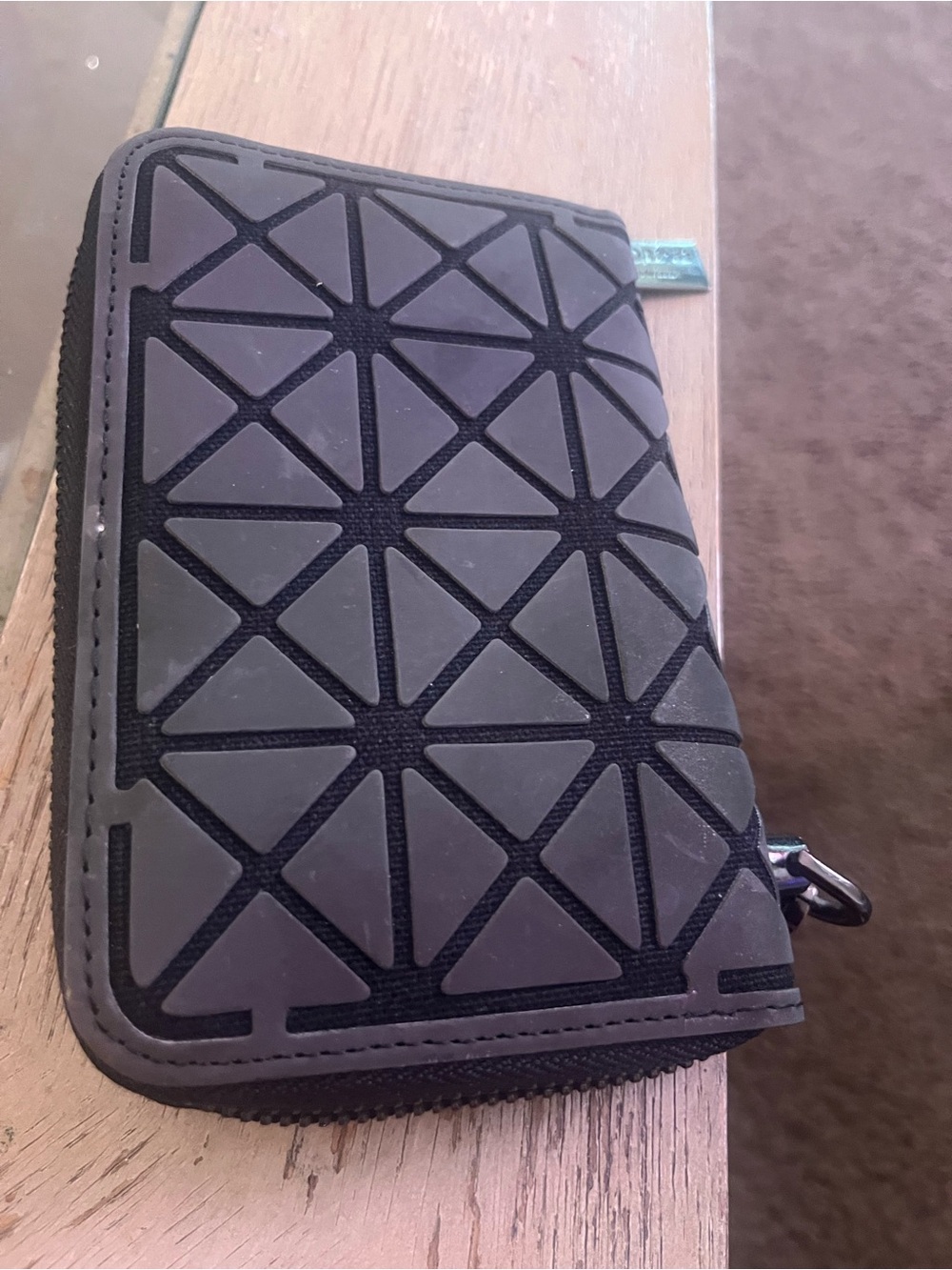 Holographic Bao Bao Issey Miyake Geometric Wallet
